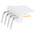 Molex KK 254 Series Right Angle Through Hole Pin Header, 4 Contact(s), 2.54mm Pitch, 1 Row(s), Unshrouded