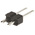 HARWIN M20 Series Straight Through Hole Pin Header, 2 Contact(s), 2.54mm Pitch, 1 Row(s), Unshrouded