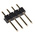 HARWIN M20 Series Straight Through Hole Pin Header, 4 Contact(s), 2.54mm Pitch, 1 Row(s), Unshrouded