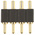 Preci-Dip Straight Through Hole Spring Loaded Connector, 4 Contact(s), 2.54mm Pitch, 1 Row(s), Shrouded