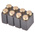 Preci-Dip Straight Surface Mount PCB Header, 8 Contact(s), 2.54mm Pitch, 2 Row(s), Shrouded