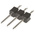 HARWIN M20 Series Straight Through Hole Pin Header, 3 Contact(s), 2.54mm Pitch, 1 Row(s), Unshrouded