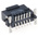 ERNI SMC Series Straight Surface Mount PCB Header, 12 Contact(s), 1.27mm Pitch, 2 Row(s), Shrouded