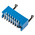TE Connectivity AMP-LATCH Series Right Angle Through Hole PCB Header, 14 Contact(s), 2.54mm Pitch, 2 Row(s), Shrouded