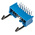 TE Connectivity AMP-LATCH Series Right Angle Through Hole PCB Header, 14 Contact(s), 2.54mm Pitch, 2 Row(s), Shrouded