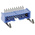 TE Connectivity AMP-LATCH Series Right Angle Through Hole PCB Header, 20 Contact(s), 2.54mm Pitch, 2 Row(s), Shrouded
