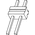 TE Connectivity AMPMODU MOD II Series Straight Through Hole Pin Header, 2 Contact(s), 2.54mm Pitch, 1 Row(s), Unshrouded