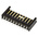 TE Connectivity AMPMODU MOD II Series Straight Through Hole PCB Header, 10 Contact(s), 2.54mm Pitch, 1 Row(s), Shrouded
