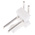 TE Connectivity MTA-100 Series Right Angle Through Hole Pin Header, 2 Contact(s), 2.54mm Pitch, 1 Row(s), Unshrouded