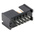 TE Connectivity AMP-LATCH Series Straight Through Hole PCB Header, 10 Contact(s), 2.54mm Pitch, 2 Row(s), Shrouded