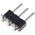Preci-Dip Right Angle Through Hole Pin Header, 3 Contact(s), 2.54mm Pitch, 1 Row(s), Unshrouded