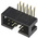 Amphenol T821 Series Right Angle Through Hole PCB Header, 10 Contact(s), 2.54mm Pitch, 2 Row(s), Shrouded