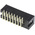 Amphenol T821 Series Right Angle Through Hole PCB Header, 16 Contact(s), 2.54mm Pitch, 2 Row(s), Shrouded
