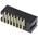 Amphenol ICC T821 Series Right Angle Through Hole PCB Header, 14 Contact(s), 2.54mm Pitch, 2 Row(s), Shrouded