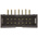 Amphenol ICC T821 Series Right Angle Through Hole PCB Header, 14 Contact(s), 2.54mm Pitch, 2 Row(s), Shrouded