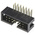 Amphenol ICC T821 Series Right Angle Through Hole PCB Header, 14 Contact(s), 2.54mm Pitch, 2 Row(s), Shrouded