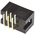 Amphenol T821 Series Right Angle Through Hole PCB Header, 6 Contact(s), 2.54mm Pitch, 2 Row(s), Shrouded