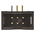 Amphenol T821 Series Right Angle Through Hole PCB Header, 6 Contact(s), 2.54mm Pitch, 2 Row(s), Shrouded