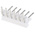 TE Connectivity MTA-100 Series Right Angle Through Hole Pin Header, 6 Contact(s), 2.54mm Pitch, 1 Row(s), Unshrouded