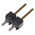 Samtec TSW Series Straight Through Hole Pin Header, 2 Contact(s), 2.54mm Pitch, 1 Row(s), Unshrouded