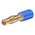 Staubli Blue, Male to Female Test Connector Adapter With Brass contacts and Gold Plated - Socket Size: 2mm