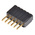 Samtec Straight Through Hole Mount PCB Socket, 6-Contact, 1-Row, 1.27mm Pitch, Solder Termination
