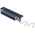 RS PRO Right Angle Through Hole Mount PCB Socket, 50-Contact, 2.16mm Pitch, Solder Termination