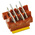 TE Connectivity Micro-MaTch Series Straight Surface Mount PCB Socket, 4-Contact, 2-Row, 1.27mm Pitch, Solder Termination