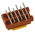 TE Connectivity Micro-MaTch Series Straight Surface Mount PCB Socket, 6-Contact, 2-Row, 1.27mm Pitch, Solder Termination