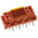 TE Connectivity Micro-MaTch Series Straight Surface Mount PCB Socket, 8-Contact, 2-Row, 2.54mm Pitch, Solder Termination