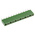 TE Connectivity AMPMODU HV100 Series Straight Through Hole Mount PCB Socket, 12-Contact, 1-Row, 2.54mm Pitch, Solder