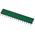TE Connectivity AMPMODU HV100 Series Straight Through Hole Mount PCB Socket, 16-Contact, 1-Row, 2.54mm Pitch, Solder