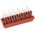 TE Connectivity Micro-MaTch Series Right Angle Through Hole Mount PCB Socket, 12-Contact, 2-Row, 2.54mm Pitch, Solder