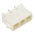 TE Connectivity Universal MATE-N-LOK Series Straight Through Hole Mount PCB Socket, 3-Contact, 1-Row, 6.35mm Pitch,