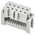 3M 891 Series Right Angle Cable Mount PCB Socket, 10-Contact, 2-Row, 2.54mm Pitch, IDT Termination