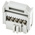 3M 891 Series Right Angle Cable Mount PCB Socket, 10-Contact, 2-Row, 2.54mm Pitch, IDT Termination