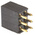 Samtec SSQ Series Straight Through Hole Mount PCB Socket, 6-Contact, 2-Row, 2.54mm Pitch, Solder Termination