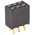 Samtec SSQ Series Straight Through Hole Mount PCB Socket, 6-Contact, 2-Row, 2.54mm Pitch, Solder Termination