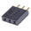 Samtec SSW Series Straight Through Hole Mount PCB Socket, 3-Contact, 1-Row, 2.54mm Pitch, Solder Termination