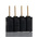 Samtec SSA Series Straight Through Hole Mount PCB Socket, 4-Contact, 1-Row, 2.54mm Pitch, Solder Termination