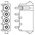 TE Connectivity Universal MATE-N-LOK Series Straight Through Hole PCB Socket, 3 Contact(s), 6.35mm Pitch, 1 Row(s),