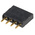 Samtec SSQ Series Straight Through Hole Mount PCB Socket, 4-Contact, 1-Row, 2.54mm Pitch, Solder Termination