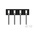 TE Connectivity AMPMODU Series Straight Through Hole Mount PCB Socket, 4-Contact, 1-Row, 2mm Pitch, Solder Termination