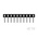 TE Connectivity AMPMODU Series Straight Through Hole Mount PCB Socket, 10-Contact, 1-Row, 2mm Pitch, Solder Termination