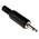 RS PRO Jack Connector 3.5 mm Cable Mount Mono Plug