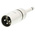 Neutrik AV Adapter, Male 1/4 in Mono to Male XLR