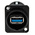 Neutrik USB 3.0 Feedthrough Gender Changer for use with USB 3.0 Connectors