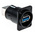 Neutrik USB 3.0 Feedthrough Gender Changer for use with USB 3.0 Connectors