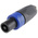 Neutrik AV Adapter, Male 1/4 in Mono to Female