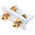 RS PRO Double Gang 4 Way Female Banana Socket Faceplate